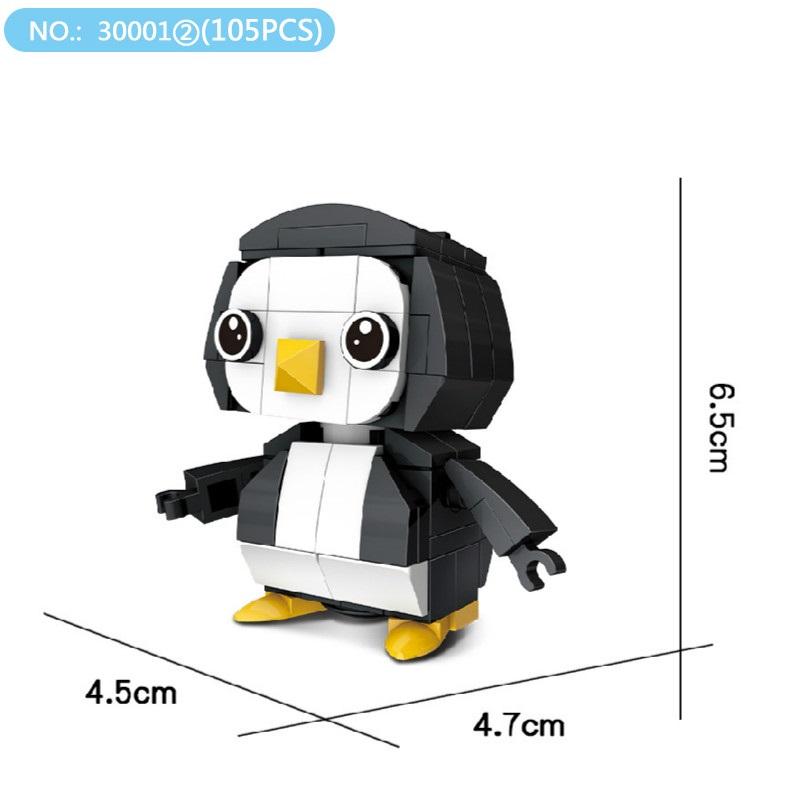 Hsanhe Plastic Blocks Animal Model Corgi Dog Building Assembly Toys Flamingo Educational Coala Children Gifts for Kids