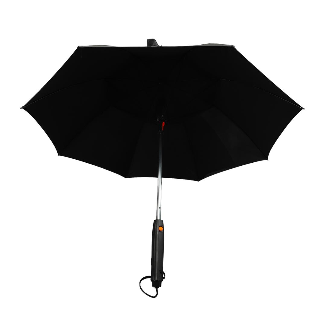 Sun Umbrella with Fan and Sprayer 8 Ribs Portable 3 in 1 UV Blocking Umbrella for Outdoor Summer