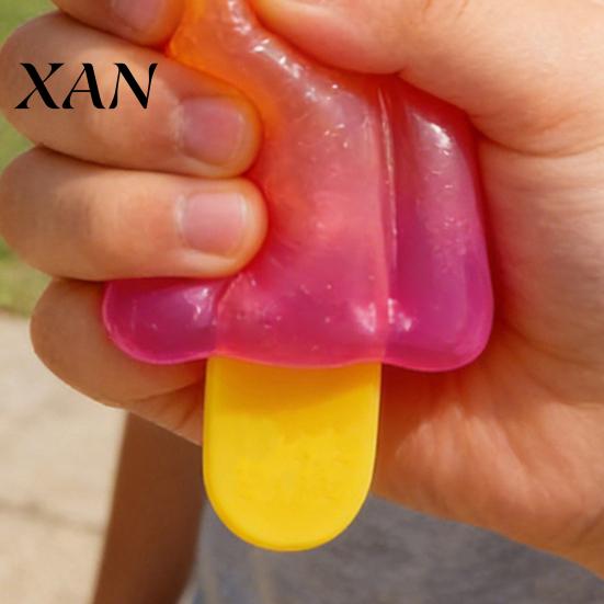Office Desk Stress Toy Ice Stick Squeeze Relief Simulation Cream Sensory Shape Ball Hand Exercise Decompression Relaxation Tool Summer Party Gift Soft
