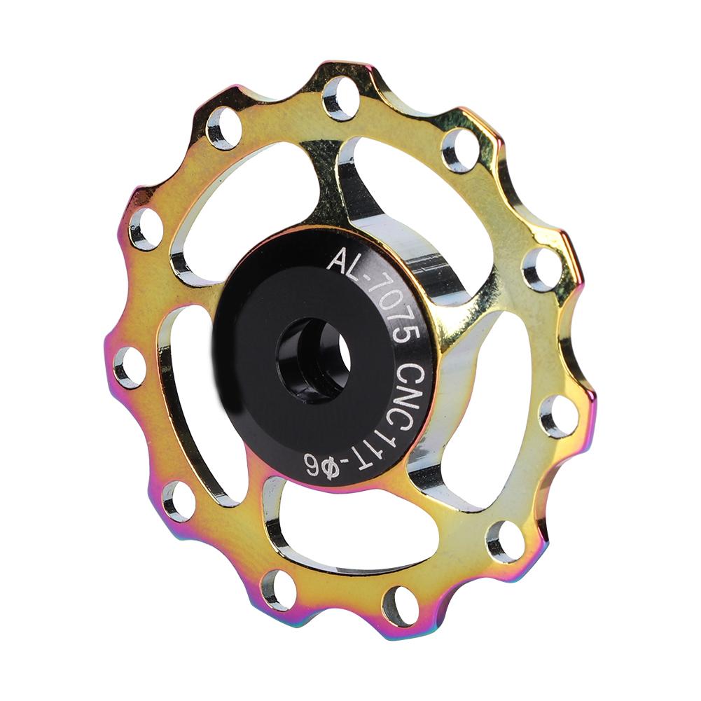 Mountain Bike Aluminium Alloy Rear Derailleur Pulley Bearing Guide Pulley Bicycle Cycling Accessory
