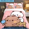 3PCS Bobo Dudu Bedding Set,Including 1pc Duvet Cover And 2pcs Pillowcases Perfect for Bedroom, Dormitory, Large size Fan Christmas gift