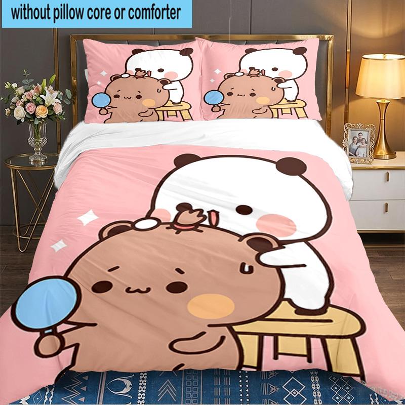 3PCS Bobo Dudu Bedding Set,Including 1pc Duvet Cover And 2pcs Pillowcases Perfect for Bedroom, Dormitory, Large size Fan Christmas gift
