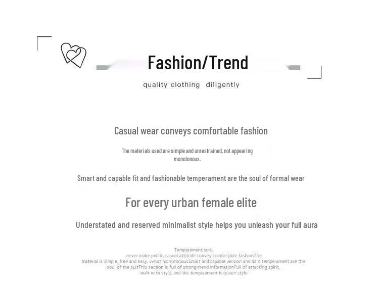 Damaffärskostym: Höst/Vinter Långärmad Slim Tvådelad Kjolenhet