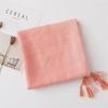 Écharpe Géométrique à Franges en Coton Style Européen et Américain d'Été pour Femme - Châle Protection Solaire