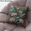 Vintage Lotus Tropical Plant Throw Pillow Covers Pattern Cushion Cover Suitable for Sofa Bedroom Car Pillow Cover