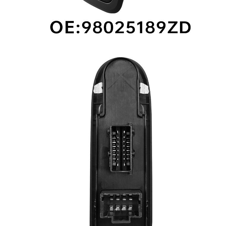 Peugeot 301 Left Driver's Cab Window Switch (2014-2017) - Model 98025189ZD