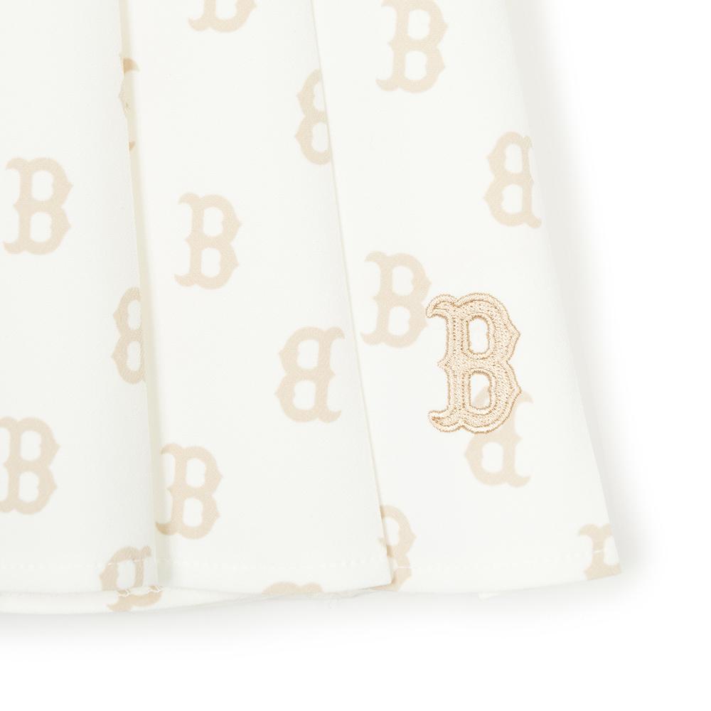 New MLB Casual Short Skirts Women's Cream White 3FSKM0143-43CRS