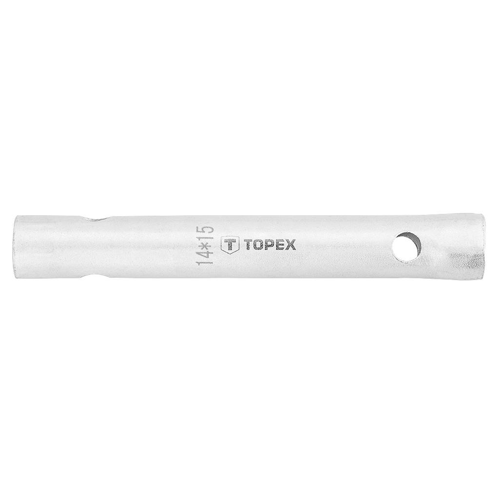 Double-ended tubular wrench 14 x 15 mm