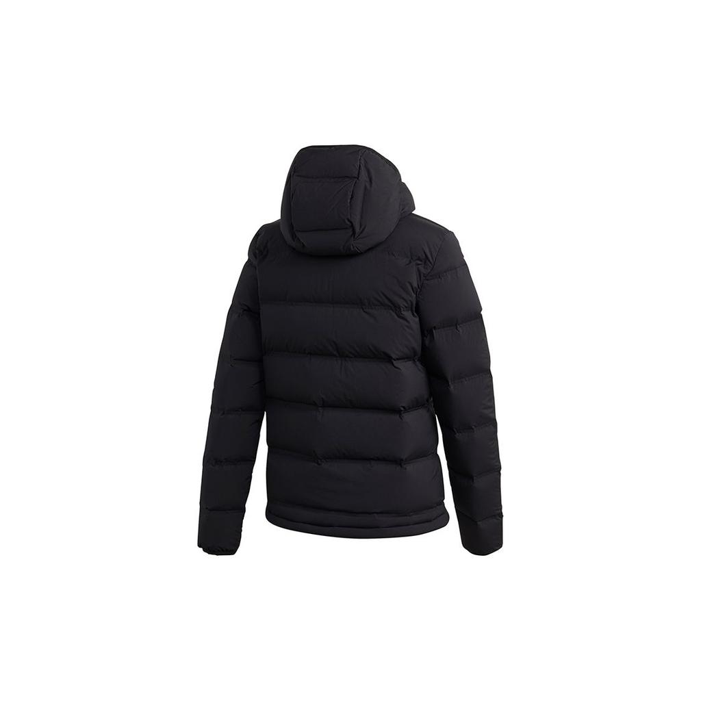 Adidas Helionic Hooded Down Jacket For Outdoor Sports, Winter Women Jackets Black FT2577