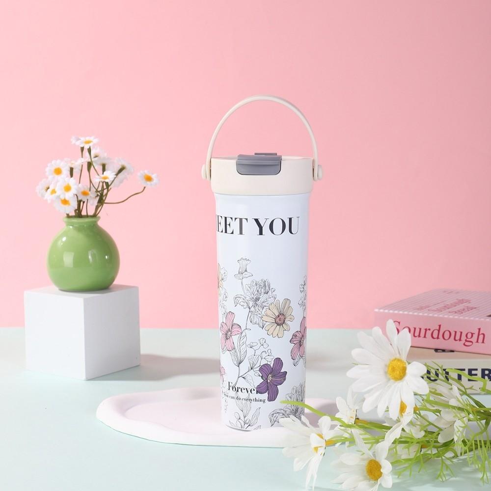 Leak-proof Cartoon Insulated Cup 316 Stainless Steel Coffee Mug Fashionable Water Cup