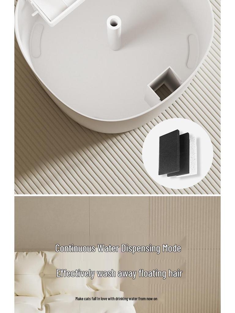Rechargeable Silent Pet Water Fountain with Purifying Filter for Cats & Dogs