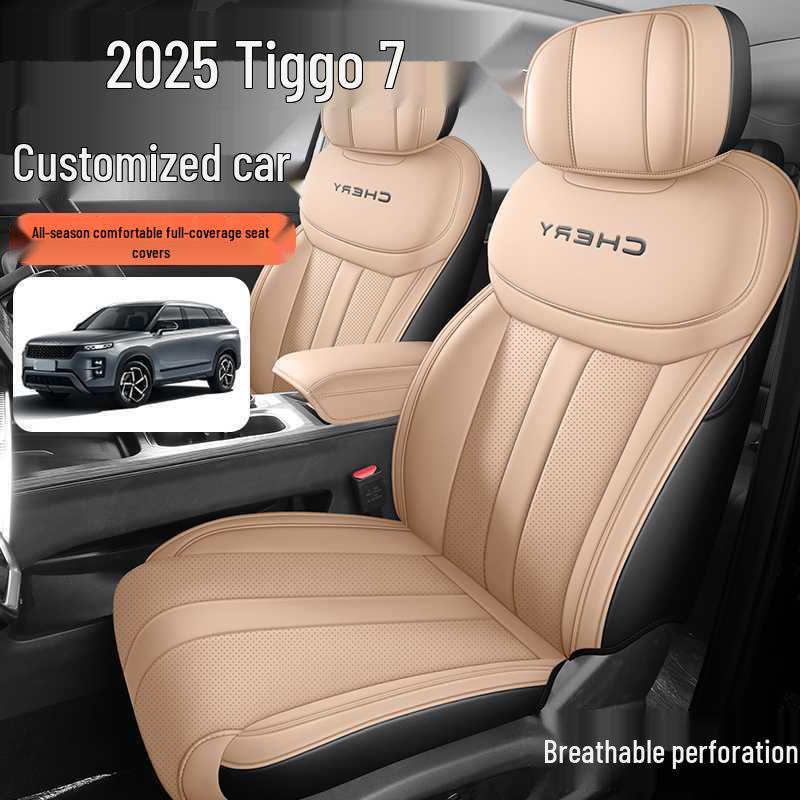 2025-2026 Chery Tiggo 7 7-Seater Full Coverage Car Seat Cover Mat - Four Seasons Usage