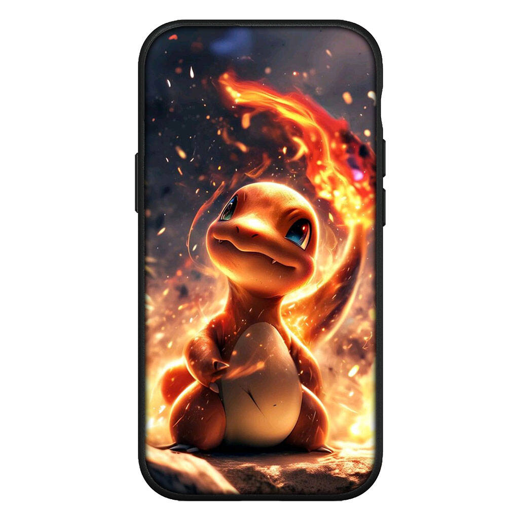 Cover for iPhone 17 16 15 Xiaomi Poco Redmi Note 14 13 12 11 Pro Max X 16e Samsung Galaxy S25 S24 S23 OPPO Huawei Charmander Anime Pikachu Phone Case
