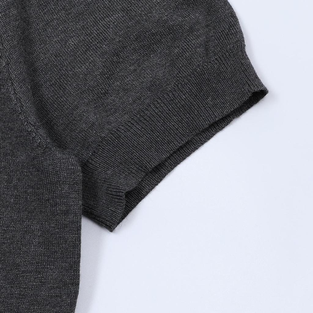 2025 Spring Unisex Slimming Thin Knit Loose Polo Shirt