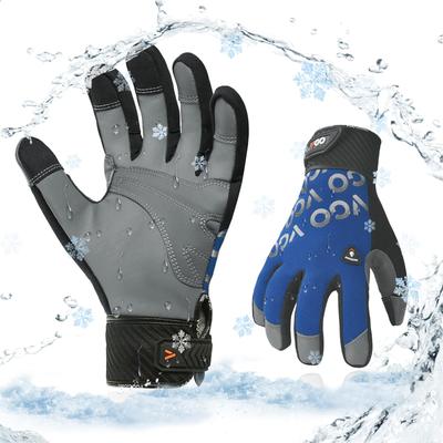 Waterproof and Gloves for or 3D Sheepskin Leather Work Light Duty Mechanic Gloves GA9604FLWP [Vgo...] Cold-Weather -20°C -4°F, Gloves, Flexible,