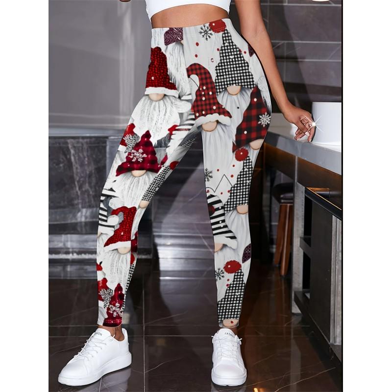 2026 Womens High-Waist Printed Yoga Leggings Casual Slim Fit Activewear Pants
