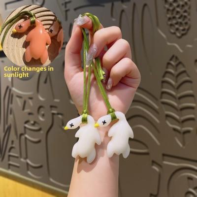 Color-changing Roast Duck Pendant, Small Accessory, Keychain, Small Gift, Schoolbag Pendant, Creative Key Chain