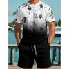 Summer Men Tracksuit Tshirt Suit 3D Print Tropical Floral Women T-Shirt And Shorts Set Beach Kid Tshirt Suits Men Clothing