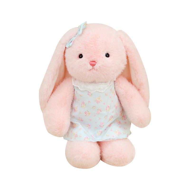 Skirt Rabbit Floral Plush Doll Childrens Animal Toy Pp Cotton Soothing Gift