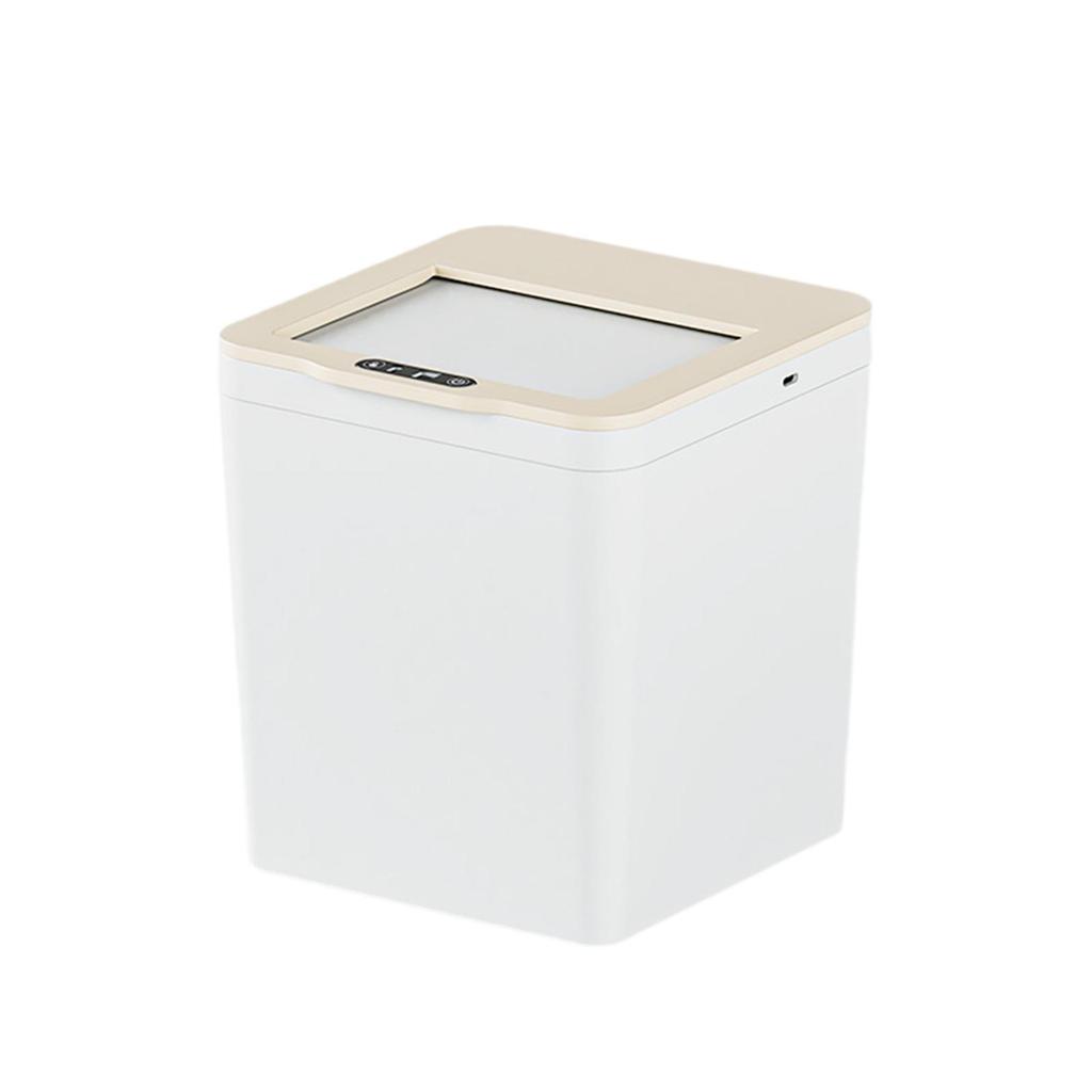 Automatic Sensor Trash Can Small Plastic Rubbish Bin Compact Design for Bathroom Kitchen Bedroom Office