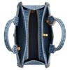 Coach Cargo 20 Calligraphy Logo Embroidered Denim Tote Shopping Bag Crossbody Shoulder Handbag Small Women Tote Indigo CZ100-B4IN