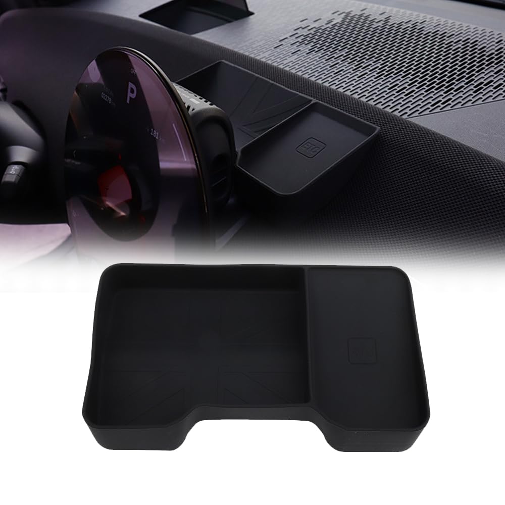 For the new Mini U25 and Mini Countryman November 2023 this custom screen box is a silicone storage compartment under the center specifically designed