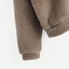 Women Cozy Fleece Pullover Hoodie Long Sleeve Plush Sweatshirt Warm Bear Ear Teddy Hooded