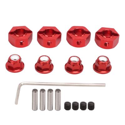 12mm Sześciokątny Piasta Koła Stop Aluminium Ulepszenie Zamiennik Przedłużenie Adapter Sześciokątny z Śrubami Zapobiegającymi Poślizgowi 1 10 1 12 RC