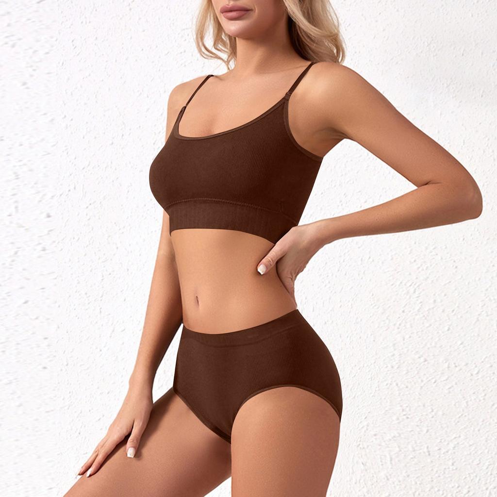 Women's Y Back Sports Bra - Padded Low Impact Spaghetti Thin Strap Workout Yoga Top