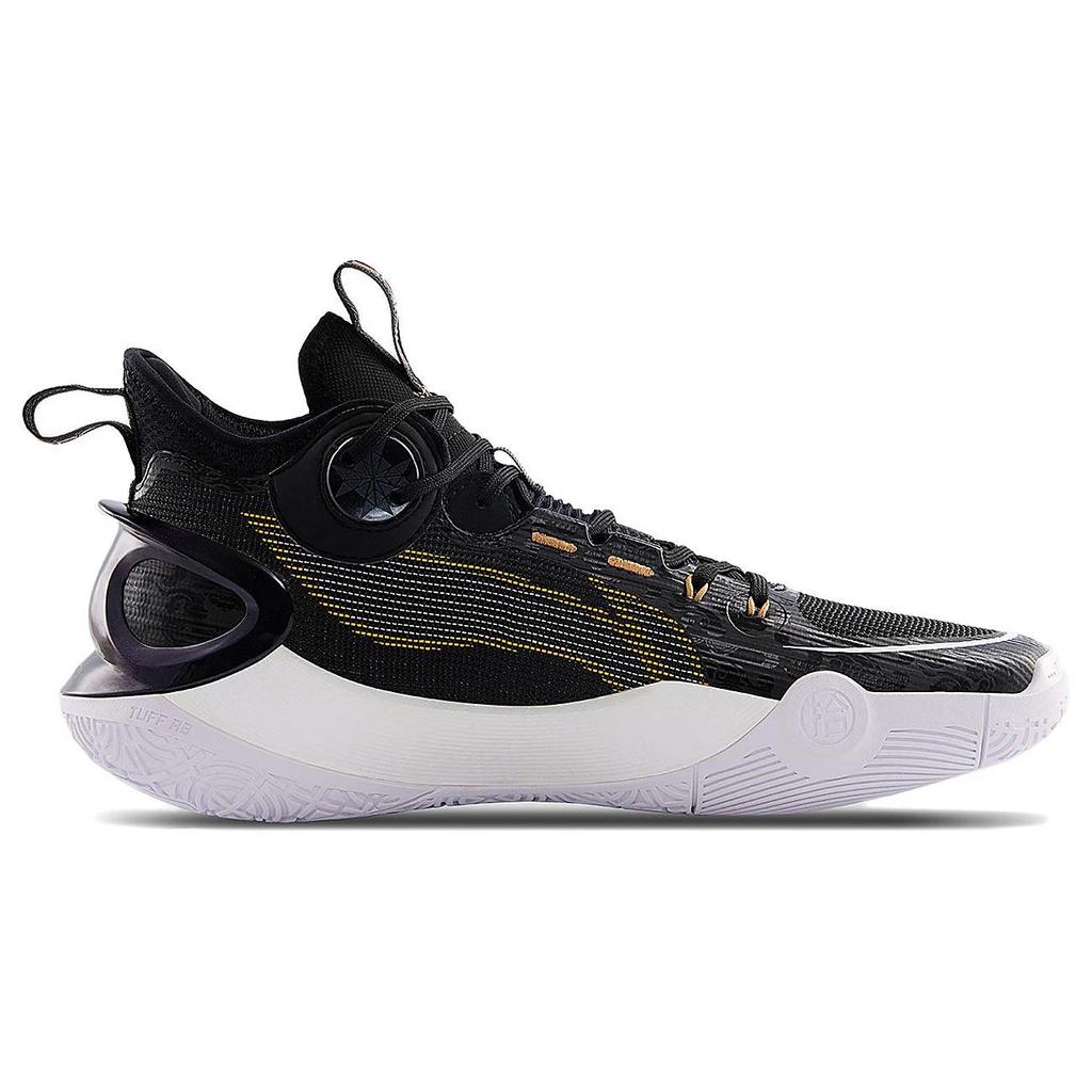 Li Ning Sonic 10 Ultra Comfortable Versatile Non-Slip Wear-Resistant Breathable Mid-Top Basketball Shoes Men Sneaker Black ABAS145-2