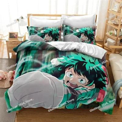 Popular Anime My Hero Academia 3d Bedding Set Duvet Cover Set Pillowcase All Might Bakugou Katsuki Comforter Cover Set Drop Ship