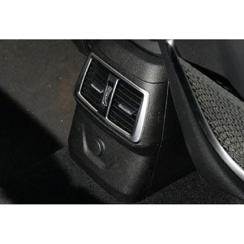 For BMW 2 Series Touring Matte Silver Frame Trim Inner Rear Seat Air Outlet Vent