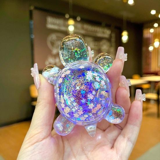 Turtle Ornament Lightweight Glow in Dark Shiny Turtle Figurine 30 Minutes After Light Exposure Glowing Statue Keychains Home Decor