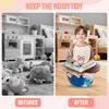 50/150/180L Transparent Children Plush Toys Storage Chair Cover Bean Bag With Zipper Lazy Sofas Seat Doll Tatami Storage Bags
