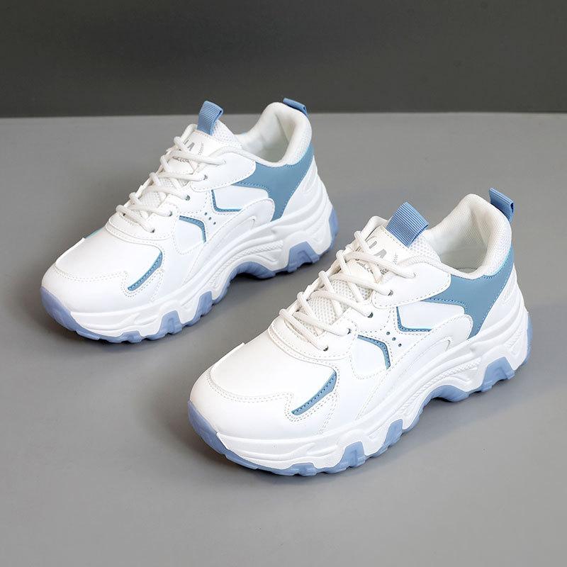 

Жіночі кросівки на платформі, масивні низькі кежуал кросівки для жінок 43