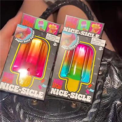 Juguete Blandito de Helado Needoh Juguete para Apretar Juguete Sensorial Fidget Gadget Portátil para Alivio del Estrés para Oficina Hogar Diario Regalos de Festival