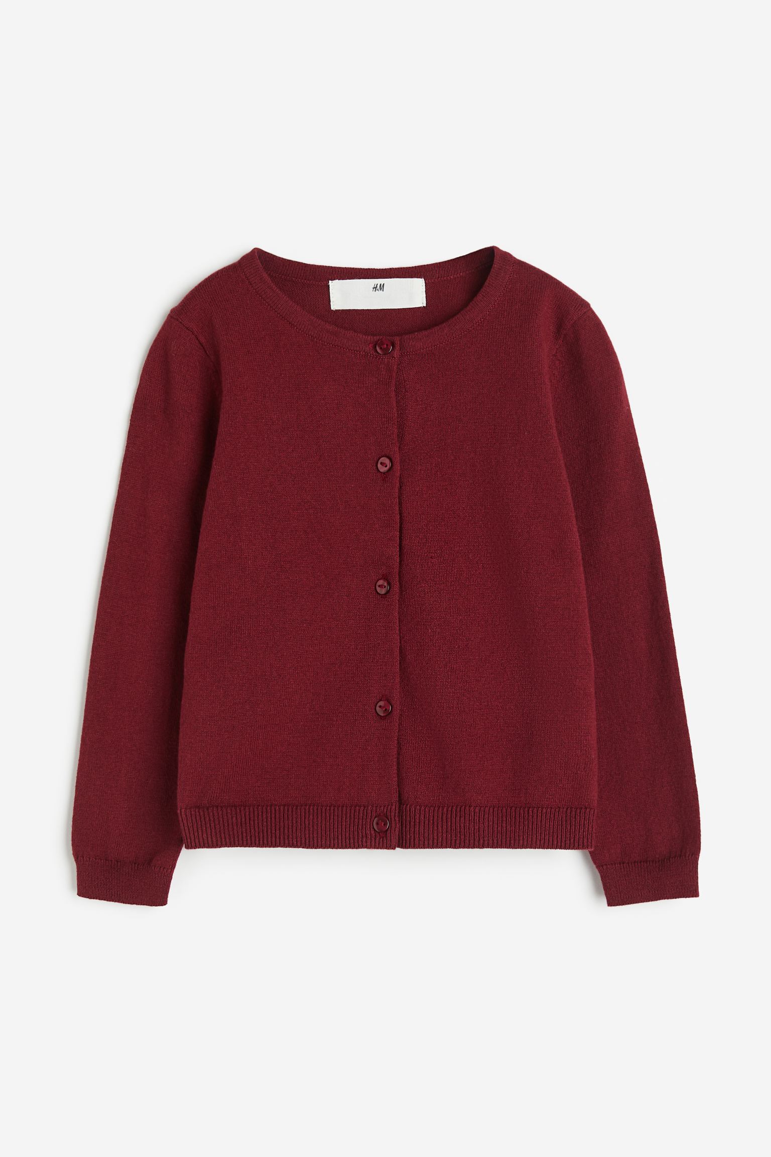 

Fine-knit cotton cardigan