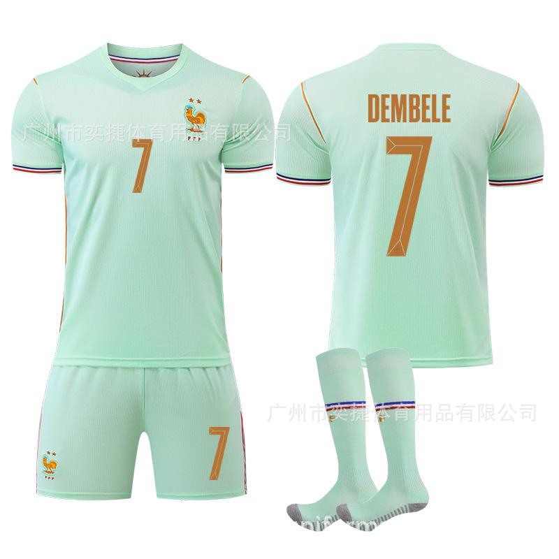 A2627 US, Canada and Mexico World Cup France Away No. 10 Mbappe Football Jersey 7 Dembele 11 Olise Jersey