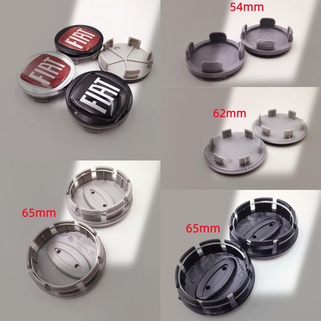 100pcs Fiat ForFord 54/56/60/62/65mm Car Wheel Stickers Center Hub Cap Car Emblem Badge Decal Wheel Center Caps Emblem Badge