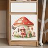 The Little Girl's Mushroom House Bedroom Living Room Home Wall Background, Beautification and Decoration Wall Stickers