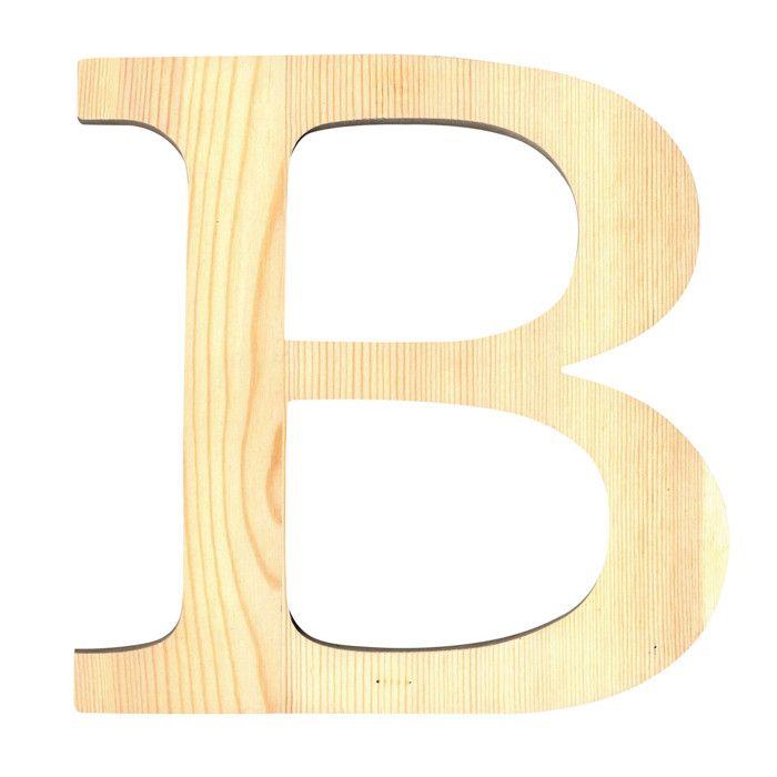 LETTRE B - 11.5 CM - BOIS