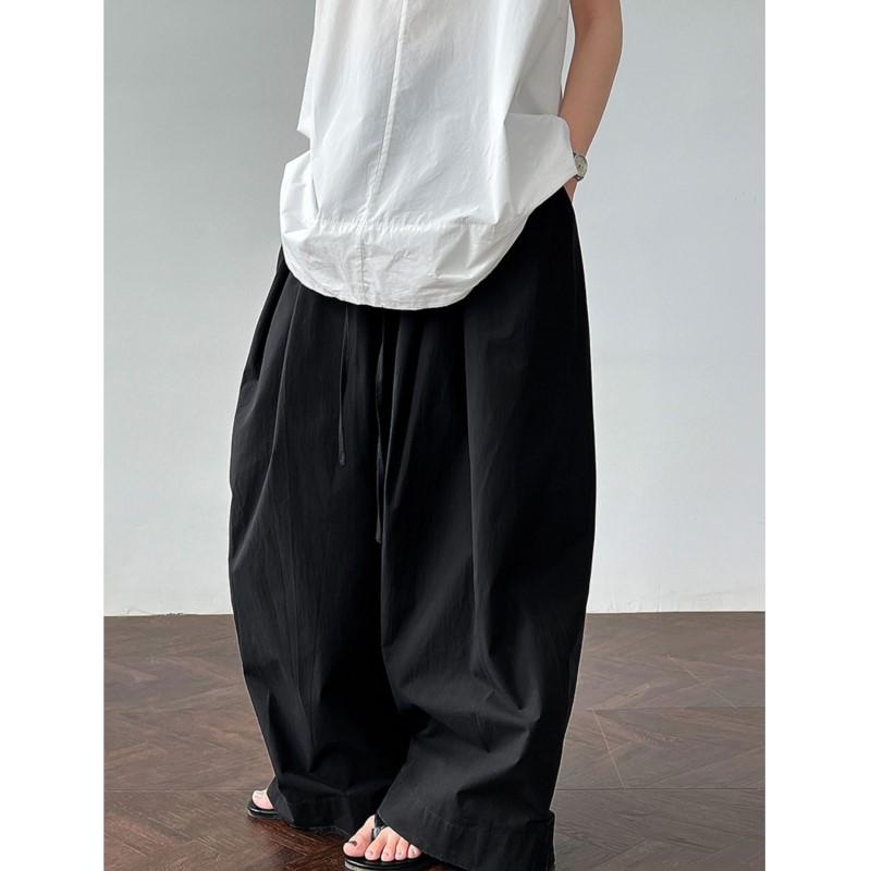 Johnature Casual Simple Versatile Pants Women Summer Thin Casual Trousers