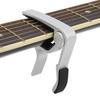 Capo Tone Change Quick Aluminium for Acoustic Electric Guitar Ukulele Bass Violin BanjoSilver