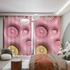Cartoon Rabbit Clouds High Shading Curtain Fresh Ins 3D Children's Room Bedroom Bay Window Opening Living Room Blackout Curtains featuring Hook4