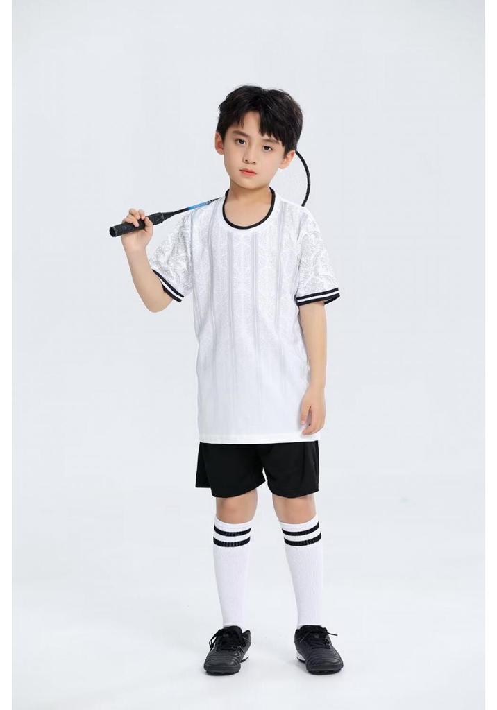 Girls' Printed Football Uniform Set with Badminton Training Camp Jersey & Jump Rope - Autumn/Winter Collection for Primary School