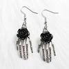 Retro Gothic Punk Bat Skull Spider Pumpkin Halloween Earrings