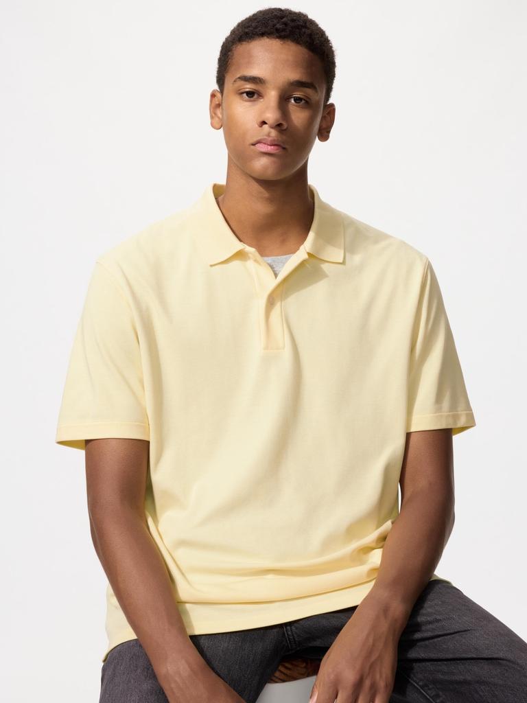 Uniqlo Airism Cotton Pique Polo Shirt