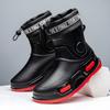 Fashion Men's Rain Outdoor Boots High Tops Hiking Young Men Fishing Shoes Non-slip Chef Work Ankle Boot Mens Waterproof Boot Four Season