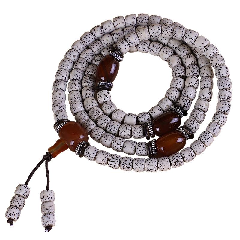 Star & Moon 108-Bead Bodhi Bracelet for Men & Women