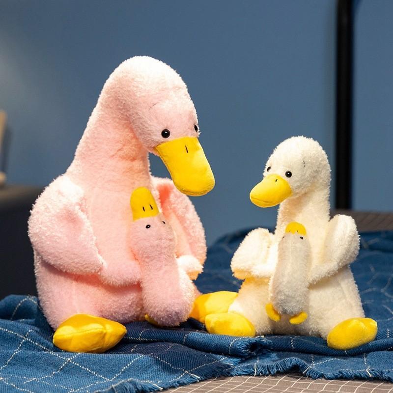 Mother And Duck Duckling Plush Toy Stuffed Animal Cartoon Doll Gift Decor Home